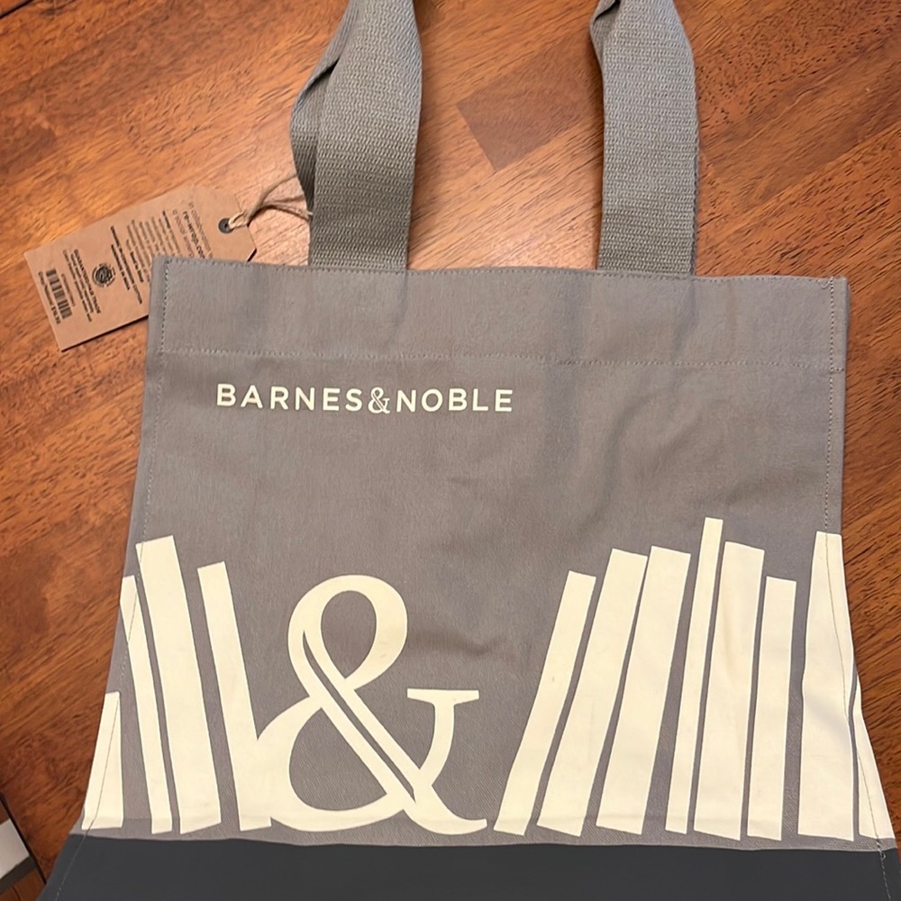 Barnes and Noble Gray Tote